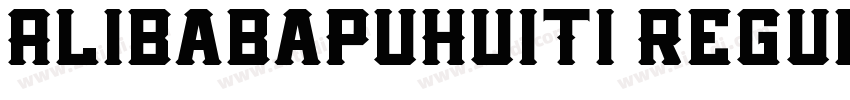 AlibabaPuHuiTi Regul字体转换